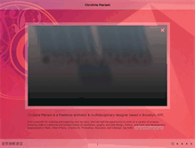 Tablet Screenshot of christinemariani.com